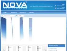 Tablet Screenshot of novalocksindia.com